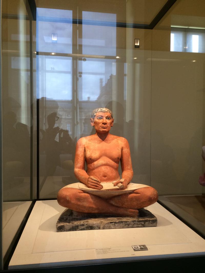 Saqqara's The Seated Scribe, The Louvre, Paris, France