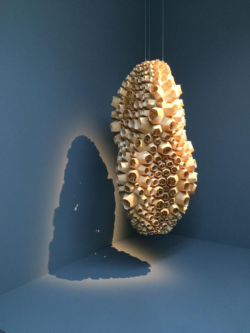 Light and honeycomb sculpture, Centre Georges Pompidou, Paris, France