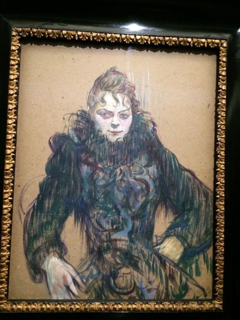 Henri de Toulouse-Lautrec's Femme au boa noir, Musée d'Orsay, Paris, France