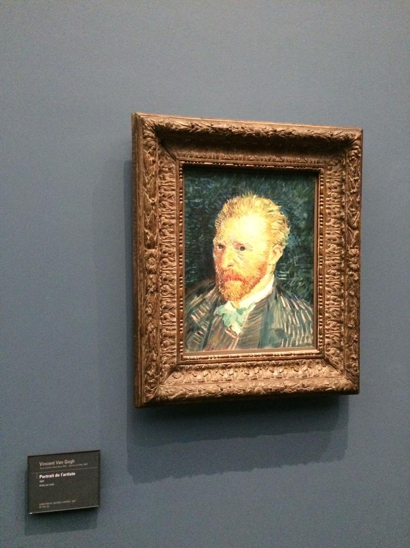 Vincent Van Gogh's Portrait de l'artiste , Musée d'Orsay, Paris, France