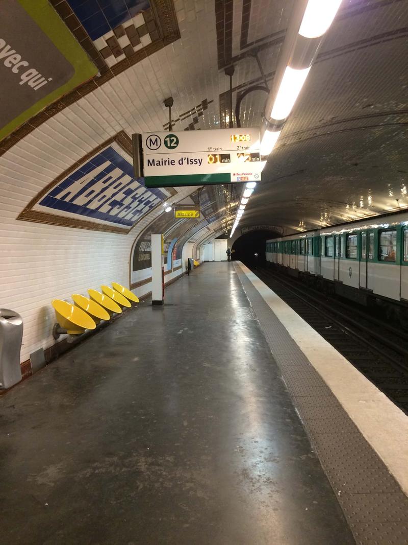 Abbesses Montmartre subway stop, Paris, France