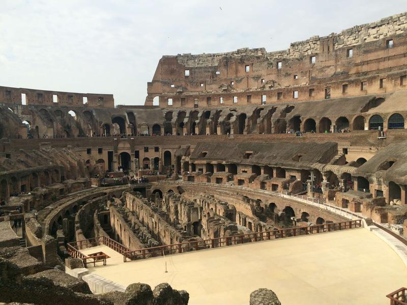 Colosseum interior, Rome, Italy