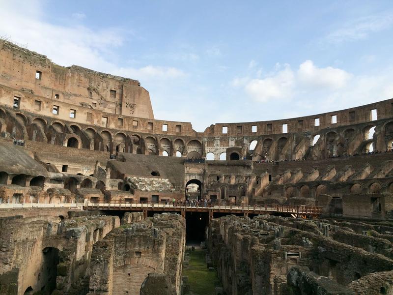 Colosseum interior, Rome, Italy