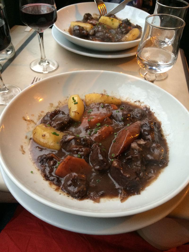 Beef bourguignon, Le Marché, Paris, France