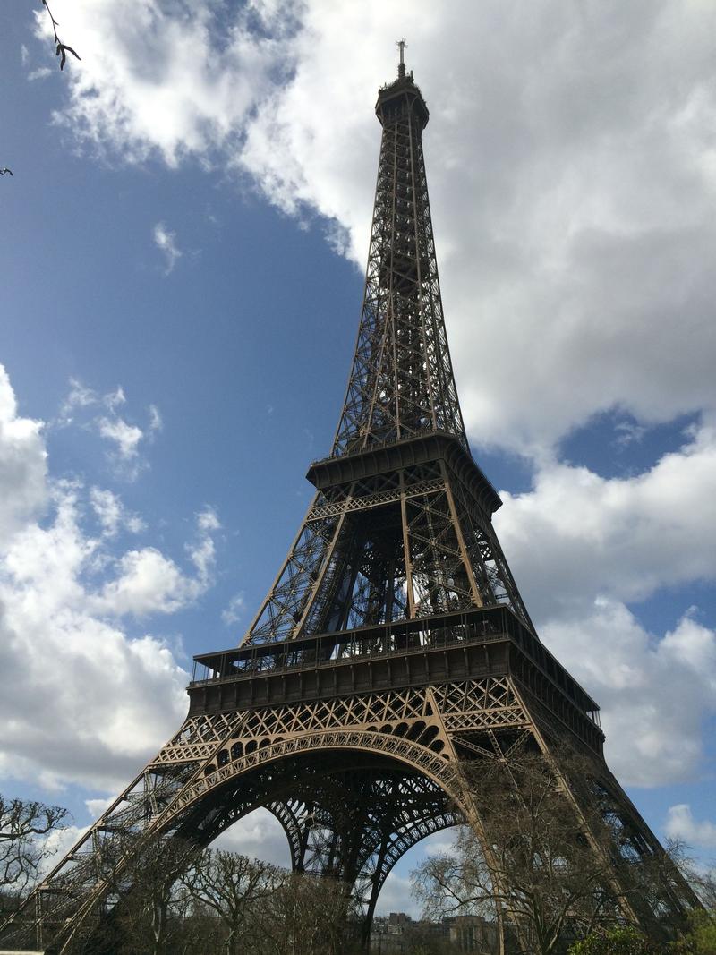 Street views, Eiffel Tower, Paris, France