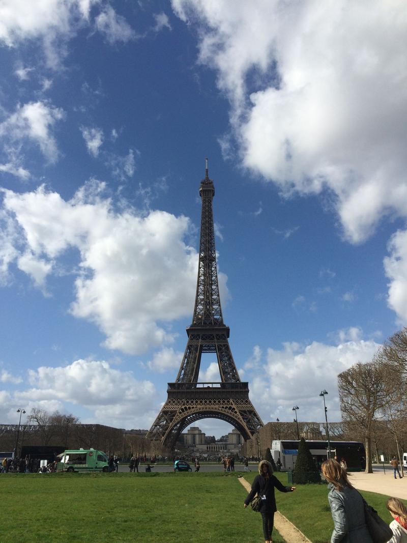 Street views, Eiffel Tower, Paris, France