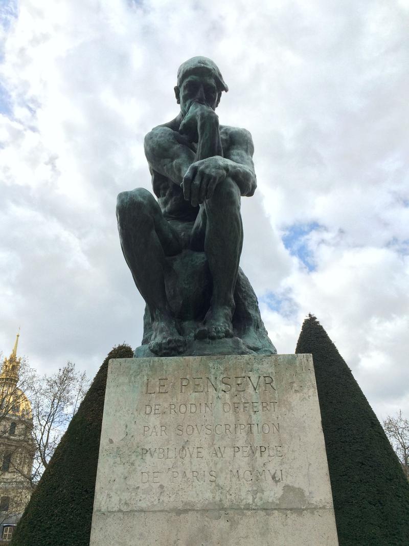 Auguste Rodin - The Thinker, The musée Rodin, Paris, France