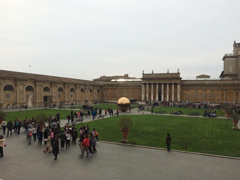 Vatican City, Rome - The Vatican, exterior view of courtyard