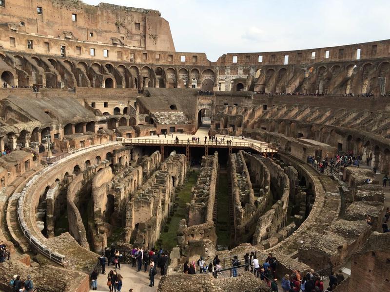 Colosseum interior, Rome, Italy