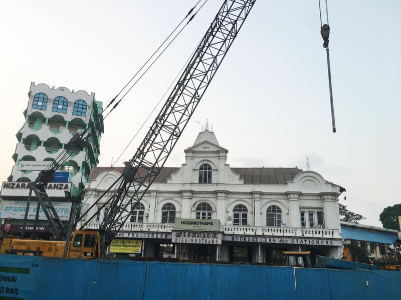 Front view of Higginbothams Private Limited book store, street views, Chennai, Tamil Nadu, India