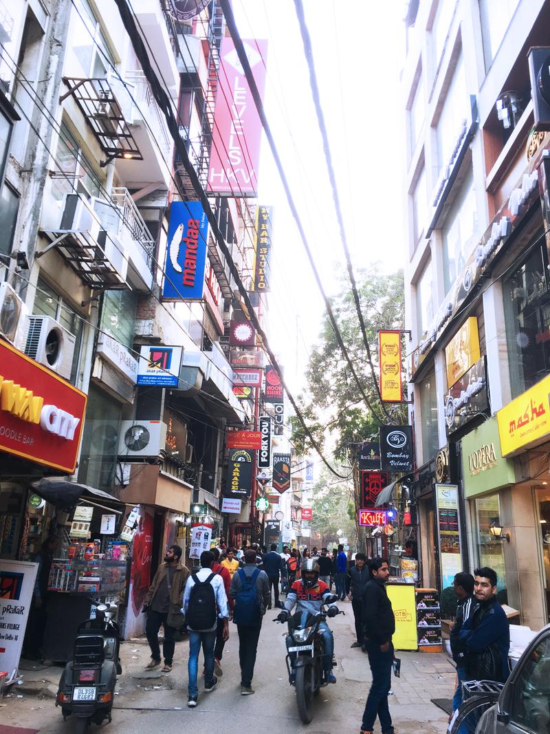 Street views, Khan Market, New Delhi, Delhi, India