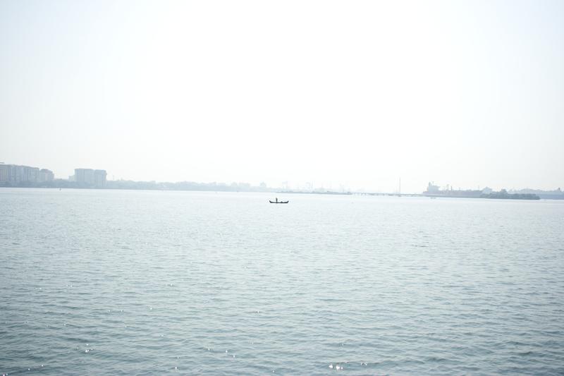 On a boat tour of the backwaters, Kerala, India