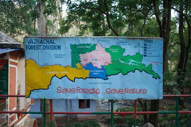 Signage Vazhachal Forest Division, Ernakulam, Kerala, India