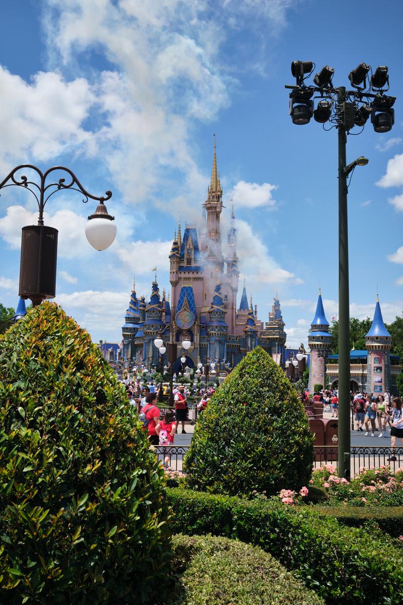 50th Anniversary Castle, Magic Kingdom, Walt Disney World.