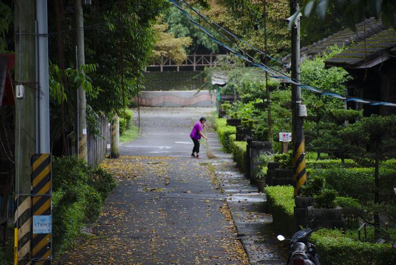 Street sweeper, Hualien, Taiwan