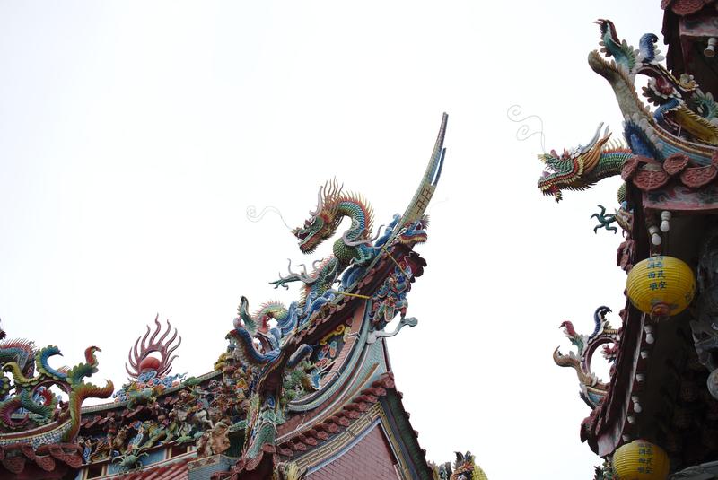 Temple details, Hualien, Taiwan