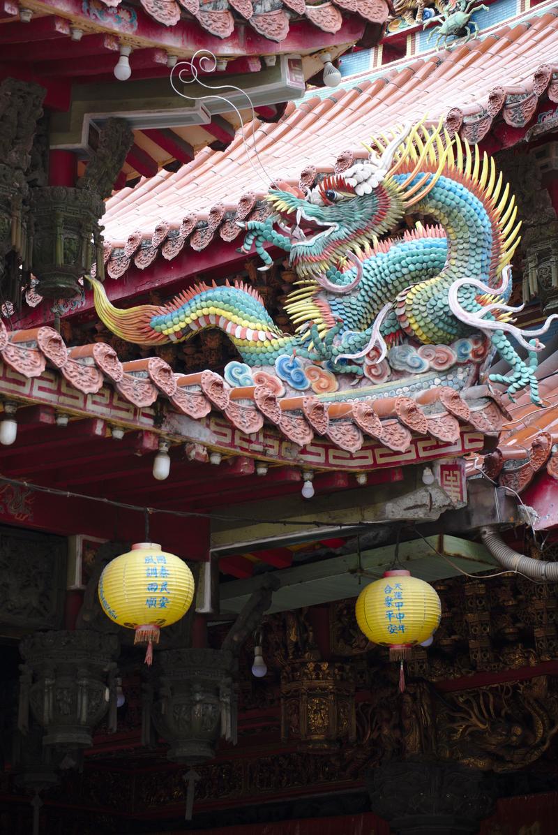 Temple details, Hualien, Taiwan