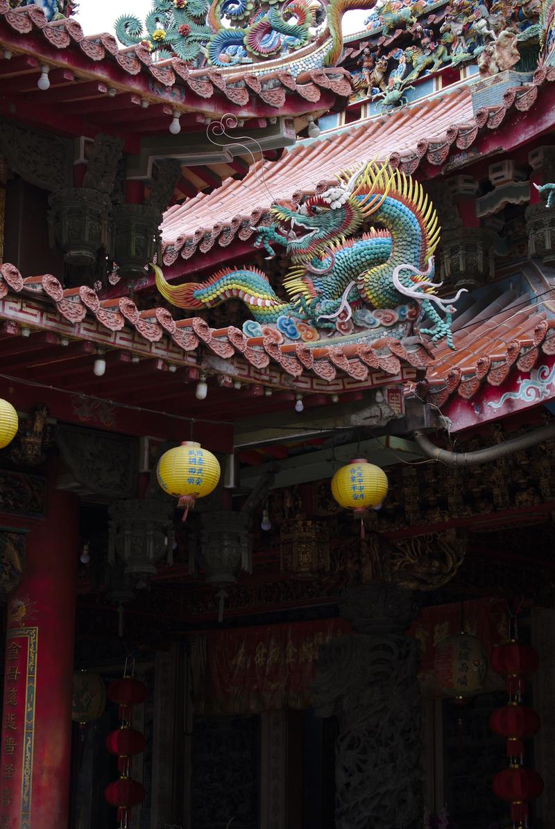 Temple details, Hualien, Taiwan