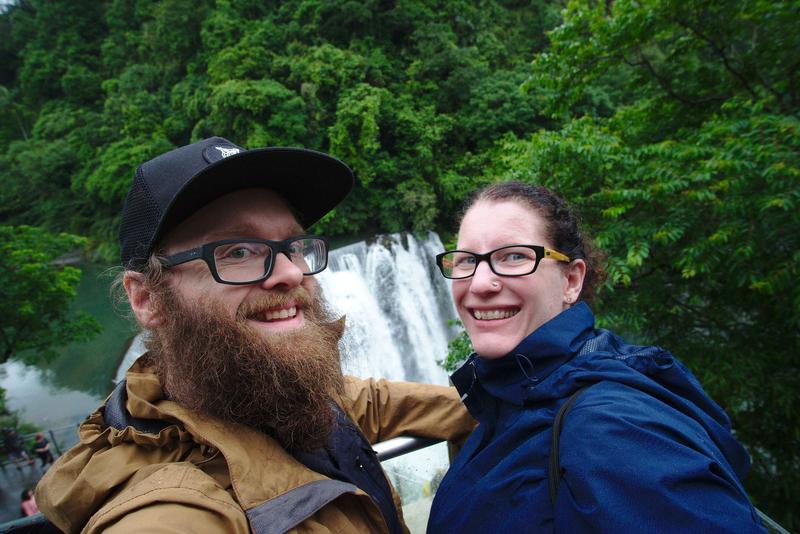 Shifen Waterfall selfie views, Shifen, Taiwan