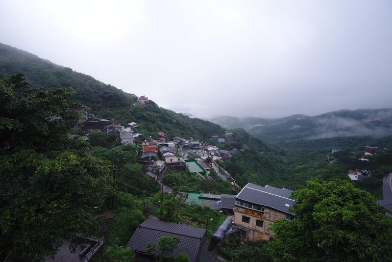 Foggy landscape views, Jiufen, Taiwan