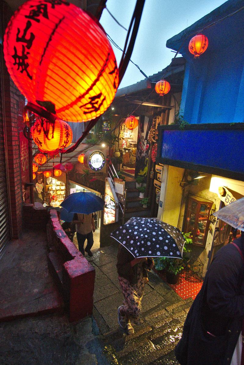 Old street lantern views, Jiufen, Taiwan