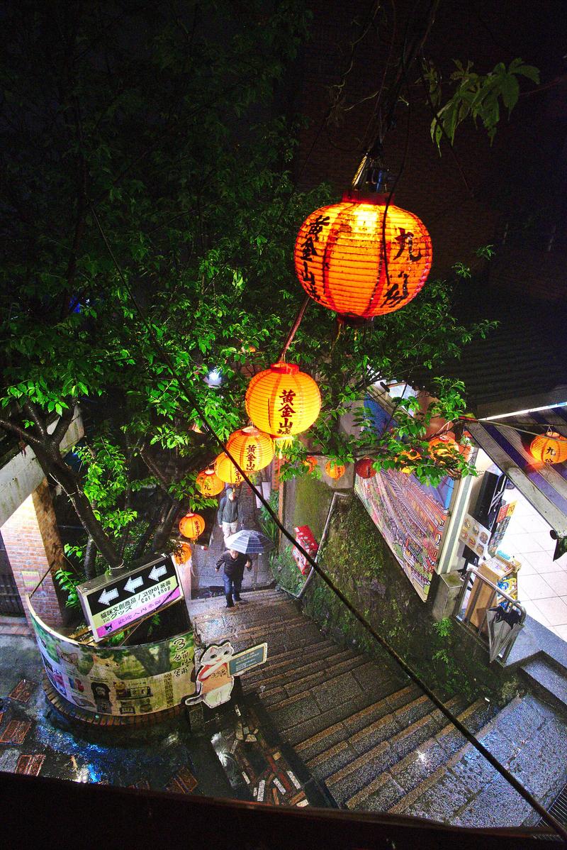 Old street lantern views, Jiufen, Taiwan