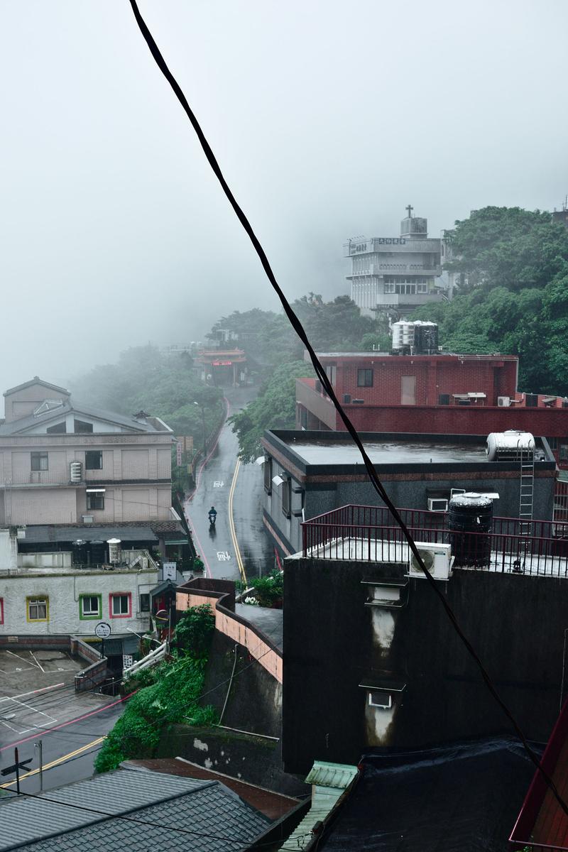 Foggy landscape views, Jiufen, Taiwan