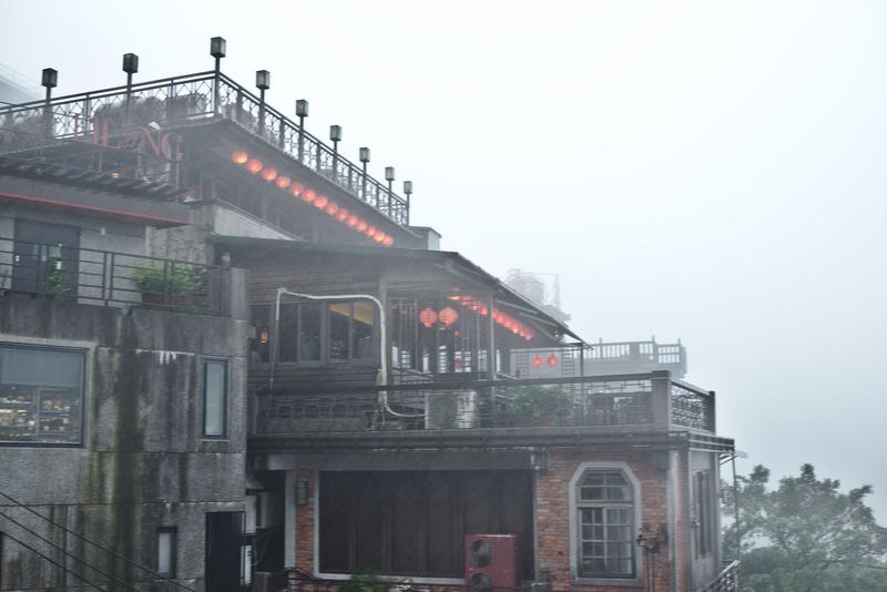 Foggy landscape views, Jiufen, Taiwan