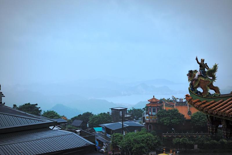 Foggy landscape views, Jiufen, Taiwan