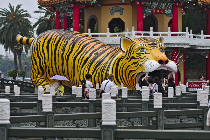 Dragon Tiger Pagoda on Lotus Pond in Kaohsiung, Taiwan