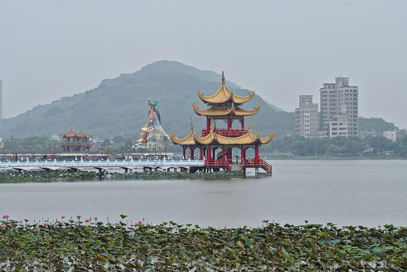 Dragon Tiger Pagoda on Lotus Pond in Kaohsiung, Taiwan