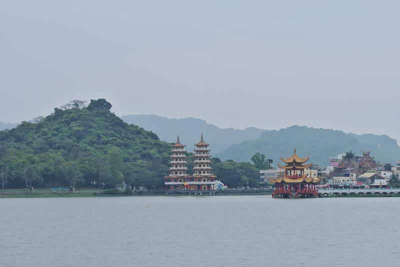 Lotus temple on Lotus Pond, Kaohsiung, Taiwan