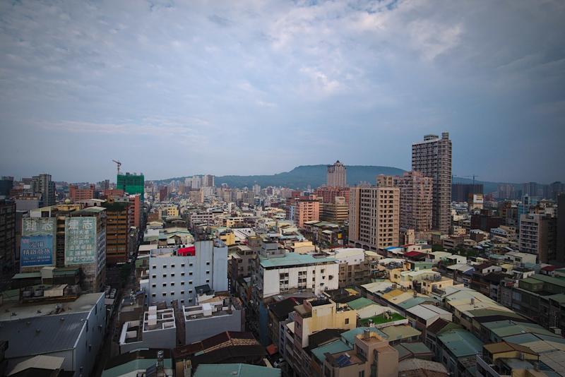 Skyline view from our hotel window, Kaohsiung, Taiwan