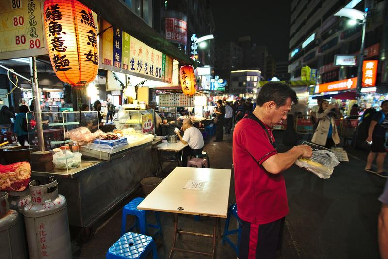 Vendor at Liuhe Night Market, Kaosiung, Taiwan