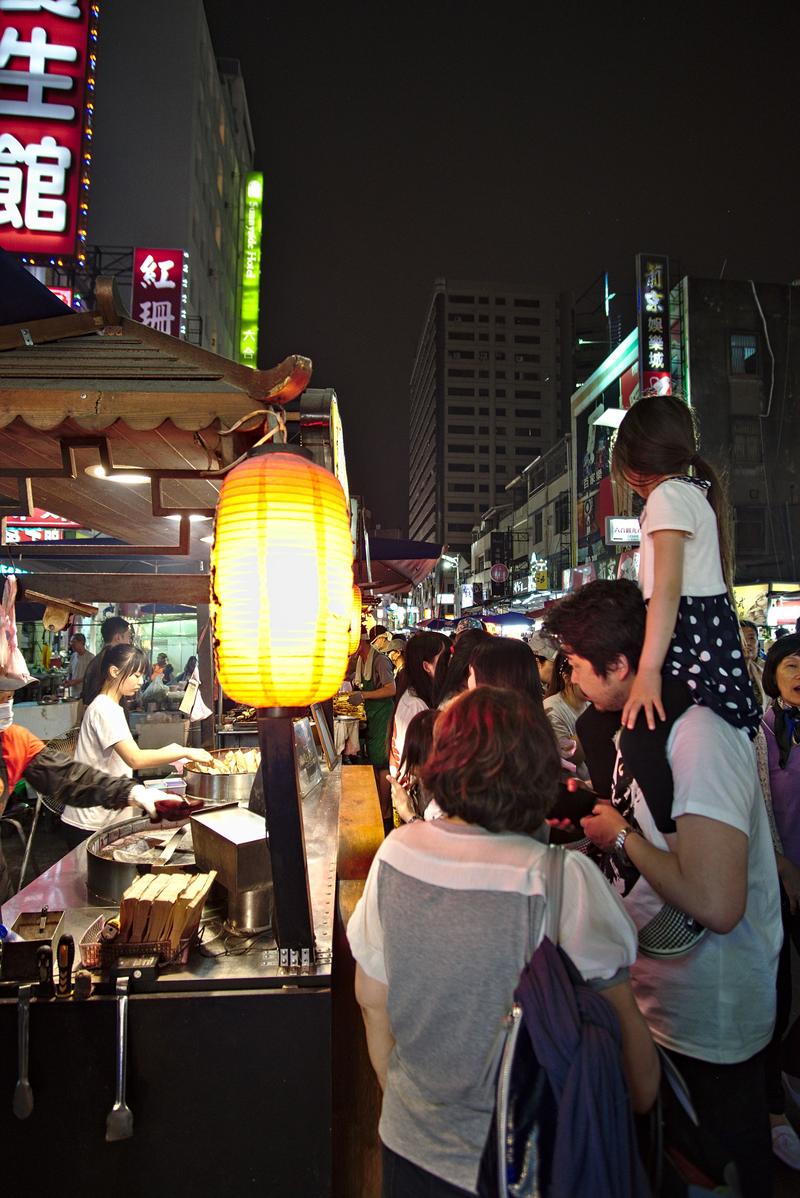 Vendor at Liuhe Night Market, Kaosiung, Taiwan