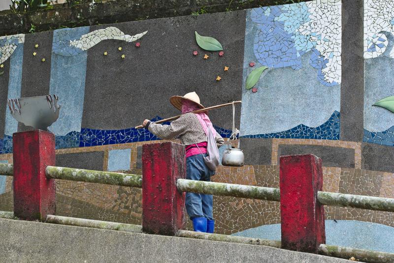 Tea farmer in Makong, Taiwan