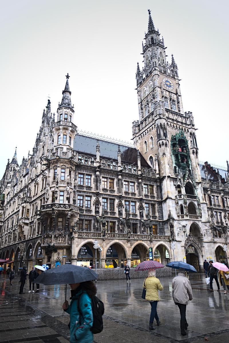 Rathaus-Glockenspiel in Marienplatz, Munich, Germany