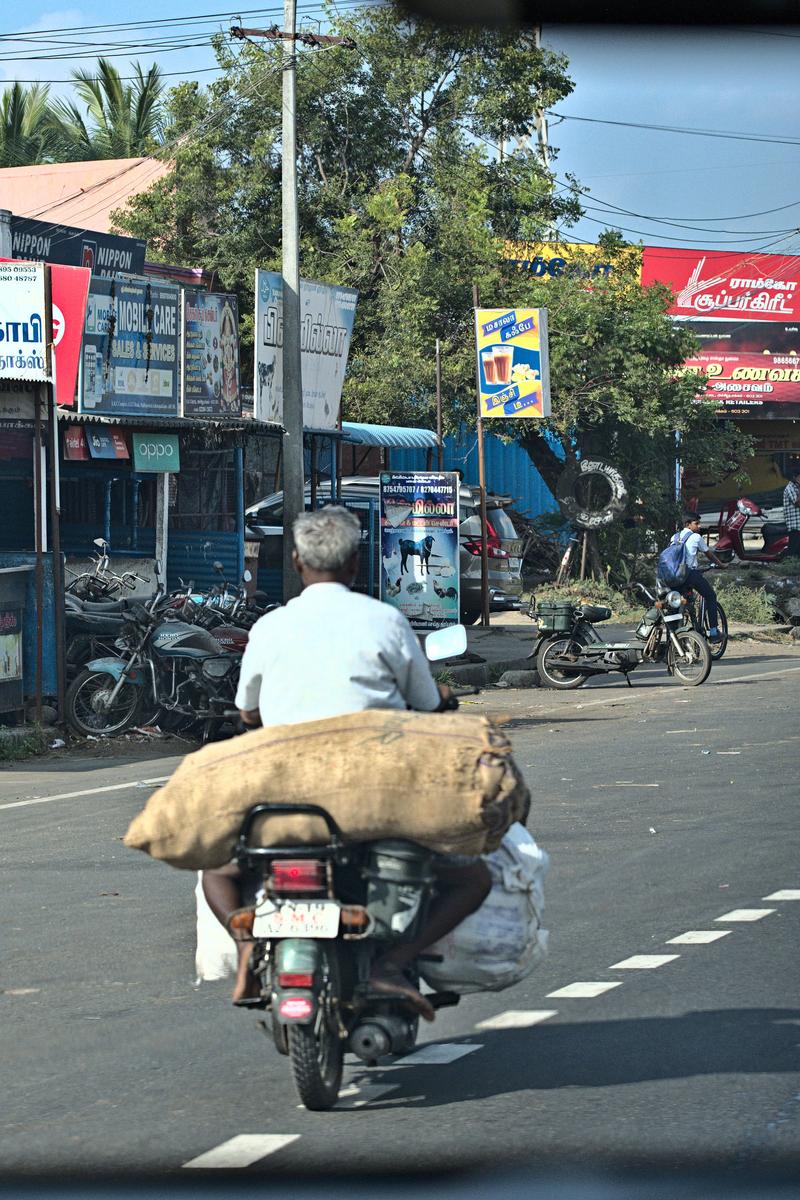 Somewhere on the road in Tamil Nadu, India