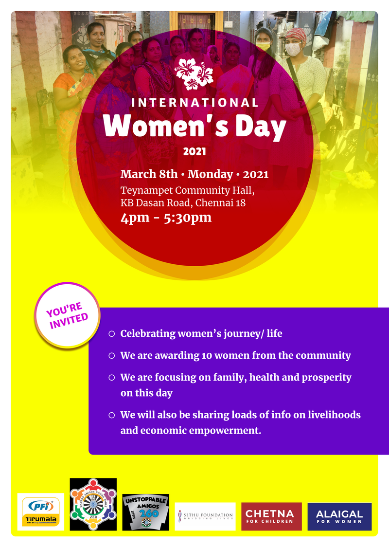 International Women's Day, 2021 Chennai, India