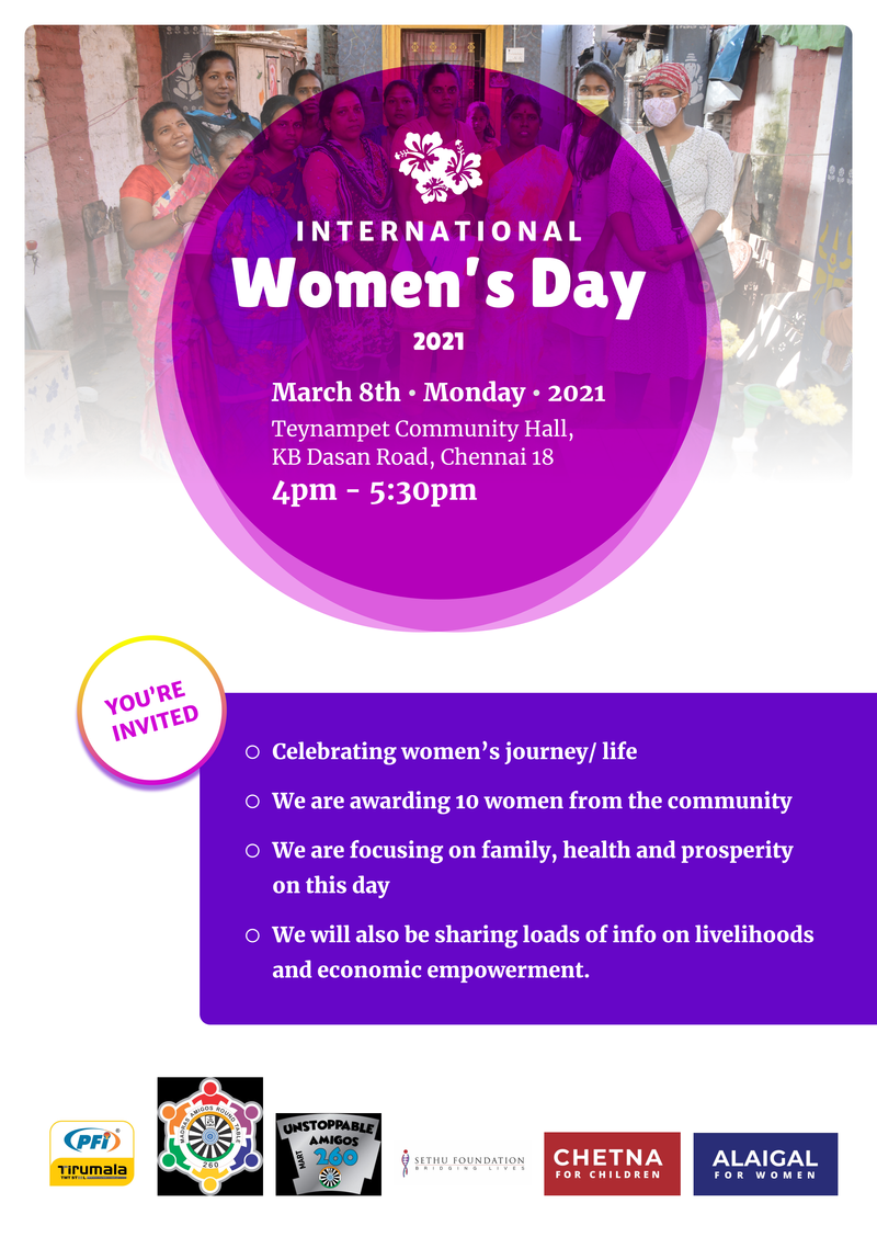 International Women's Day, 2021 Chennai, India