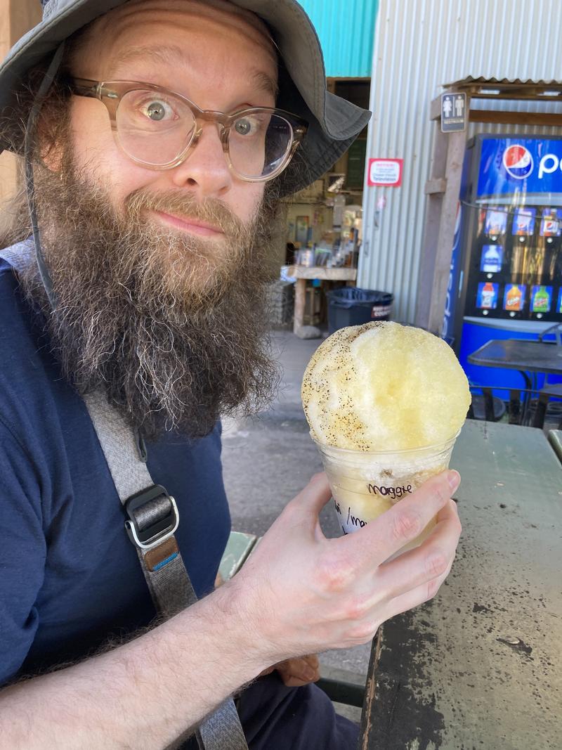 Shave Ice, Old Waialua Sugar Mill, Oahu, Hawaii.