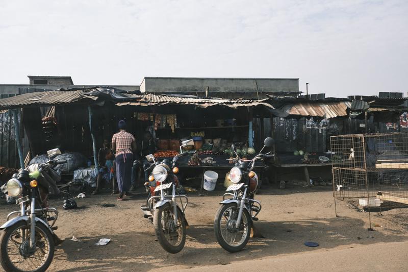 Store front and fruit stand, Uganda