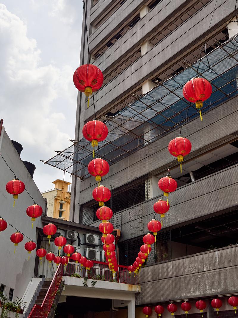 Temple lanterns, Kuala Lumpur, Malaysia