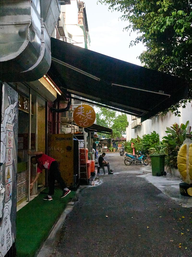 City alley view, look through, Kuala Lumpur, Malaysia