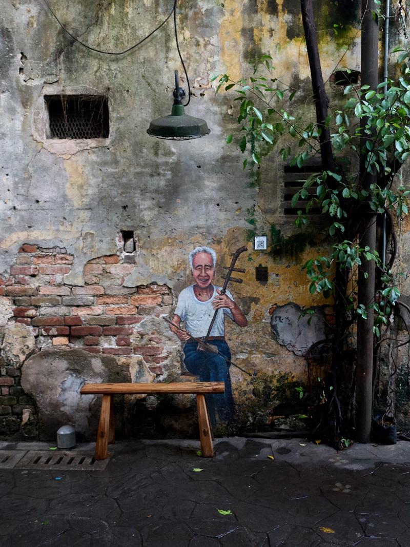Kwai Chai Hong street art alley, Kuala Lumpur, Malaysia