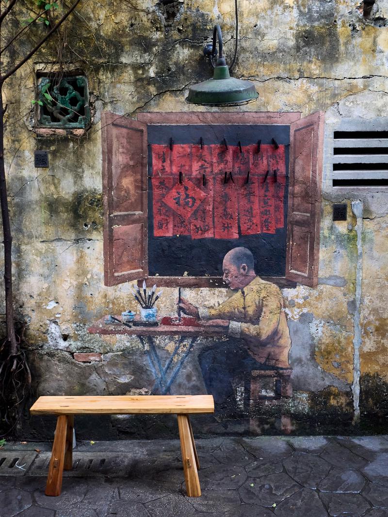 Kwai Chai Hong street art alley, Kuala Lumpur, Malaysia