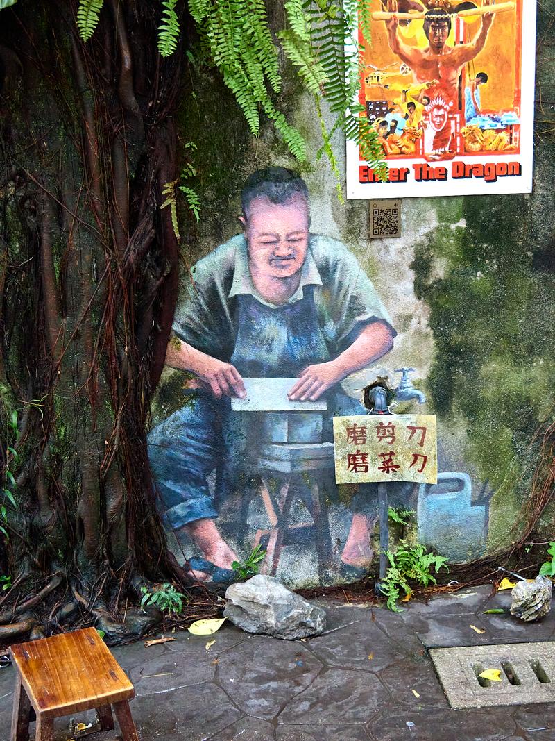 Kwai Chai Hong street art alley, Kuala Lumpur, Malaysia