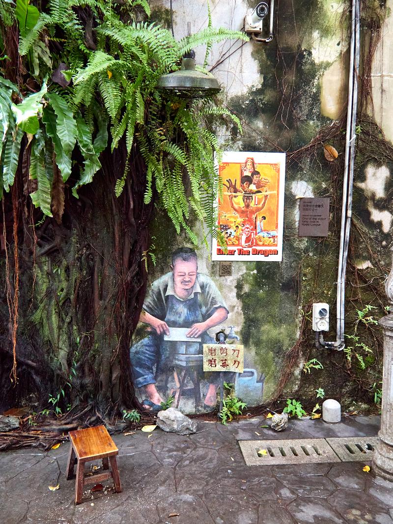Kwai Chai Hong street art alley, Kuala Lumpur, Malaysia