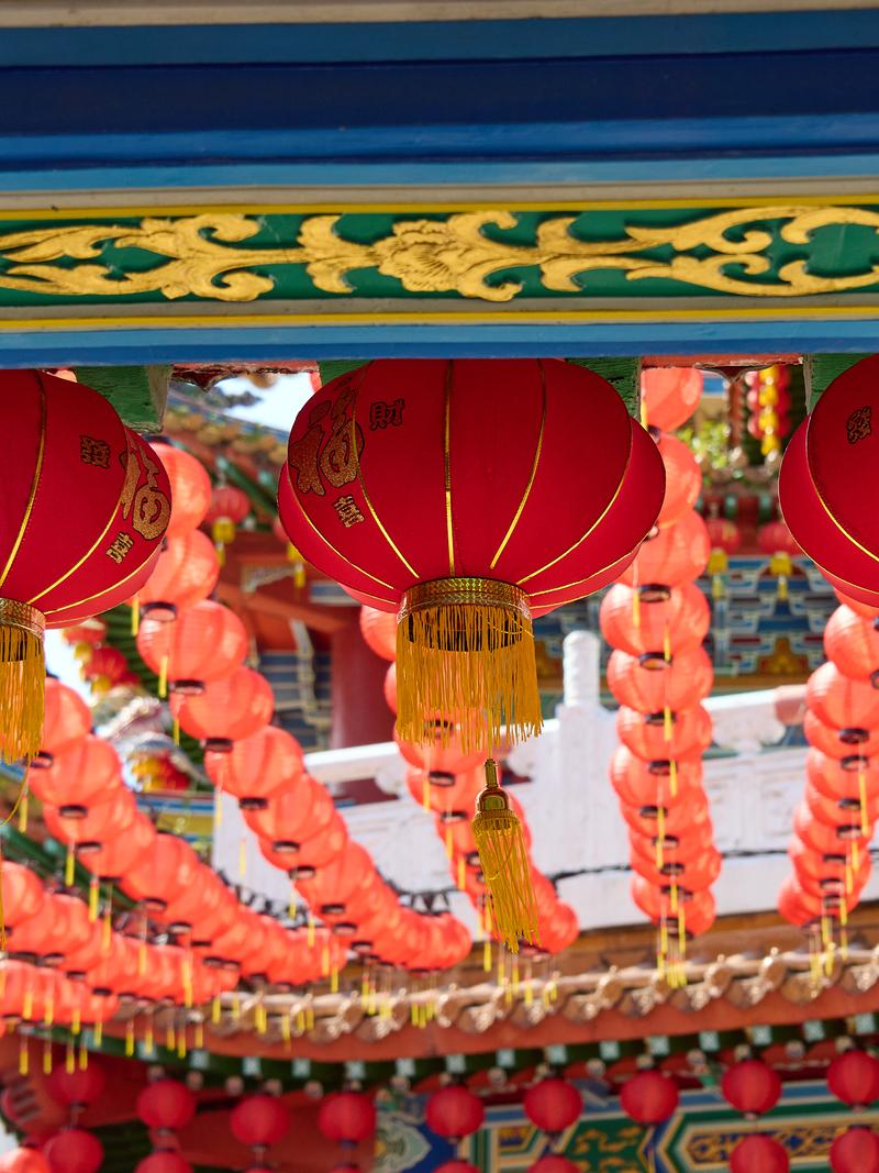Thean Hou Temple, lantern detail, Kuala Lumpur, Malaysia