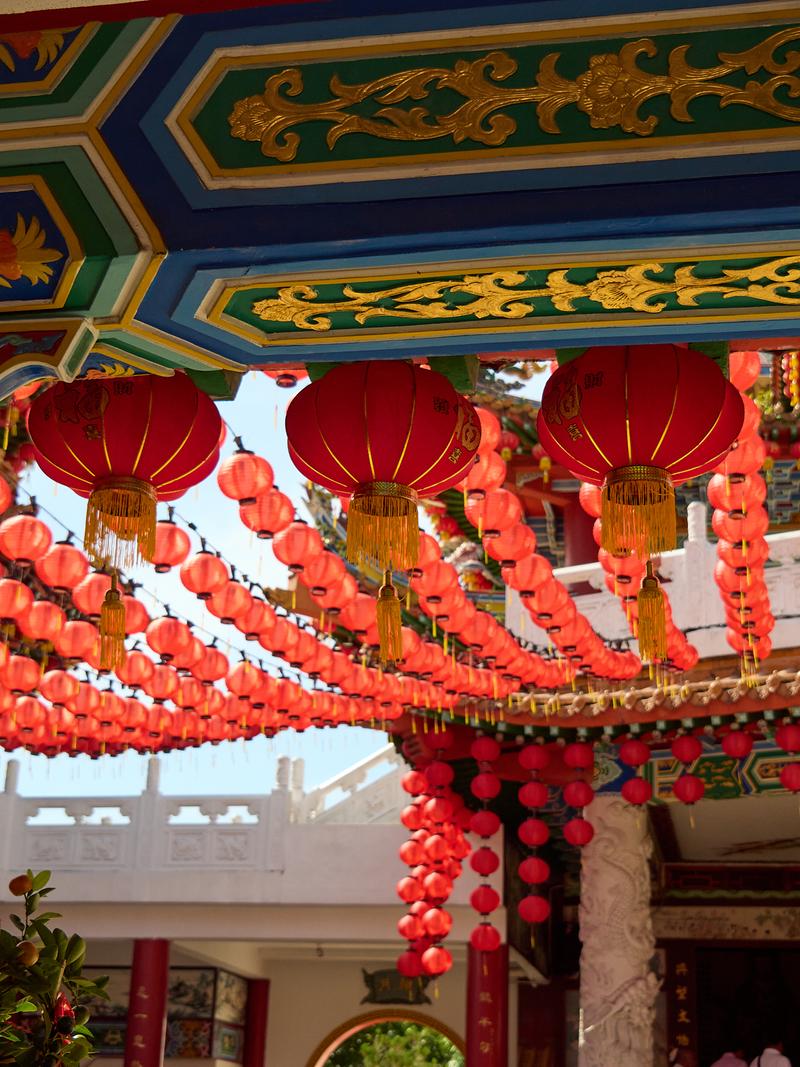 Thean Hou Temple, lantern detail, Kuala Lumpur, Malaysia